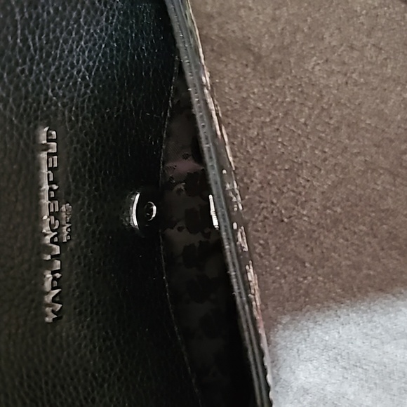 KARL LAGERFELD Black/Floral Crossbody Purse - Picture 2 of 4